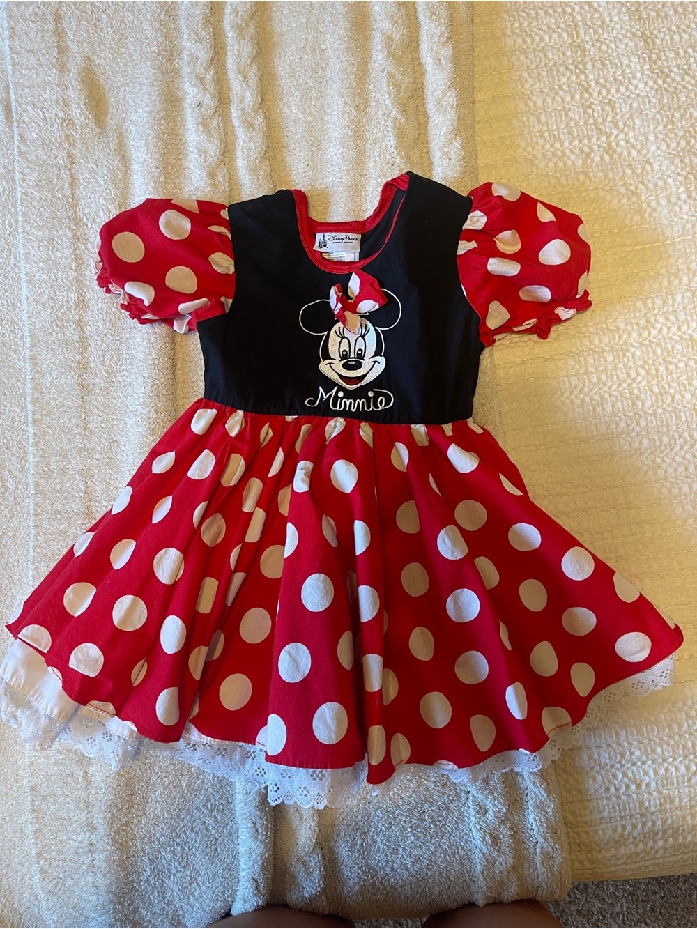 Minnie Mouse Red Polka Dot Kids cotton authentic Dress #halloween XXS